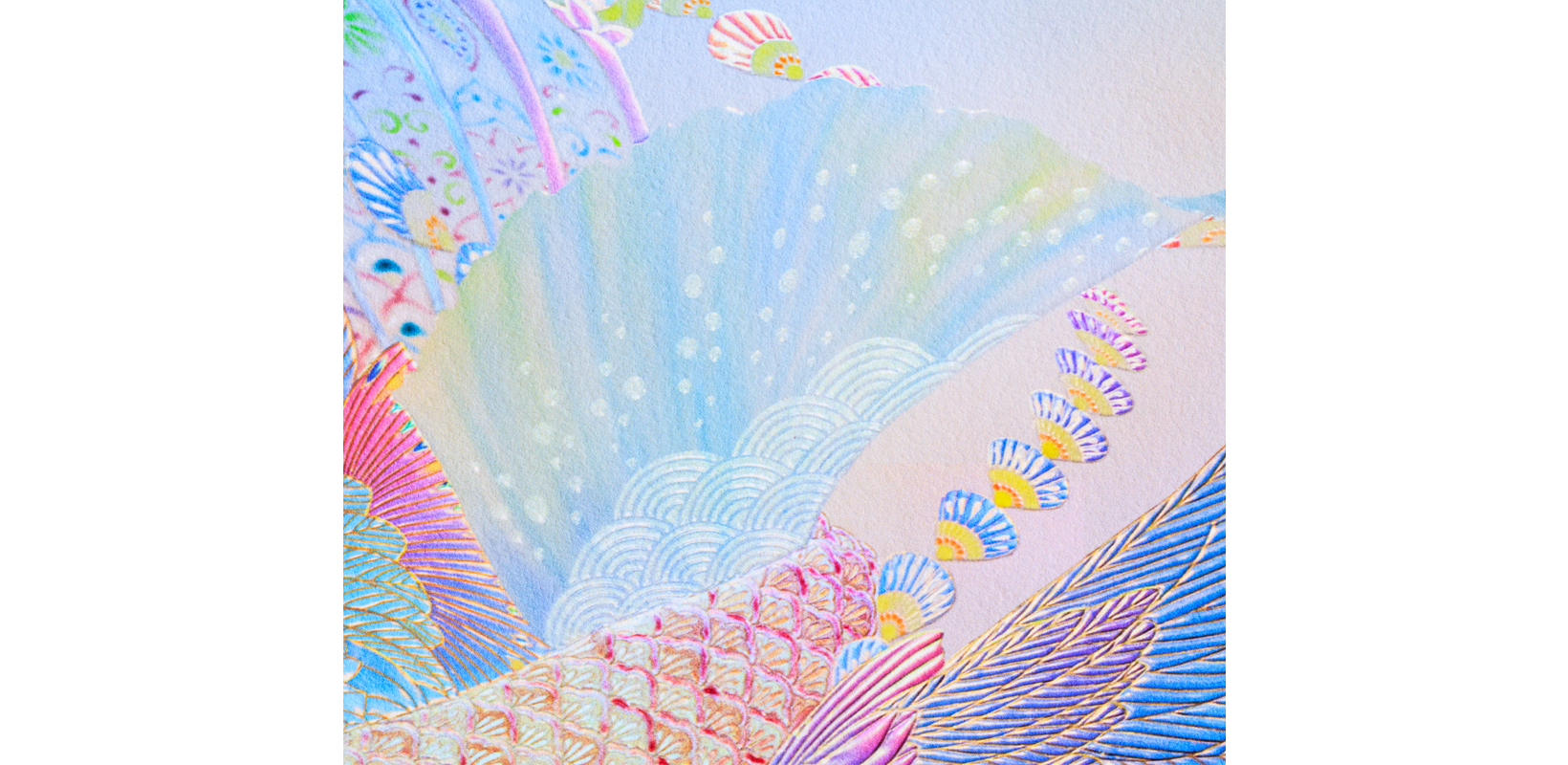 Subdued and elegant tones produced by highly absorbent cotton paper.